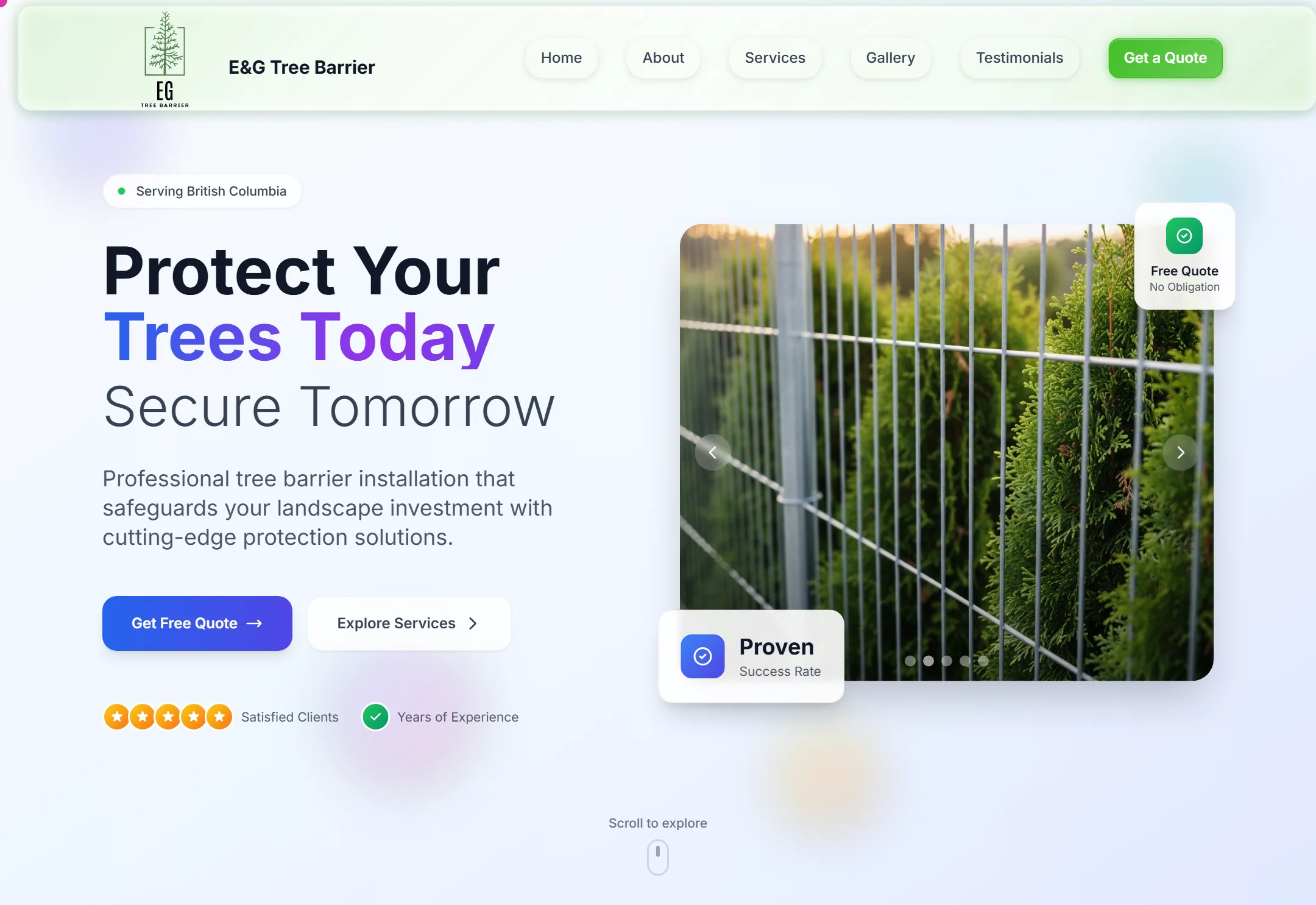 EG Tree Barrier website