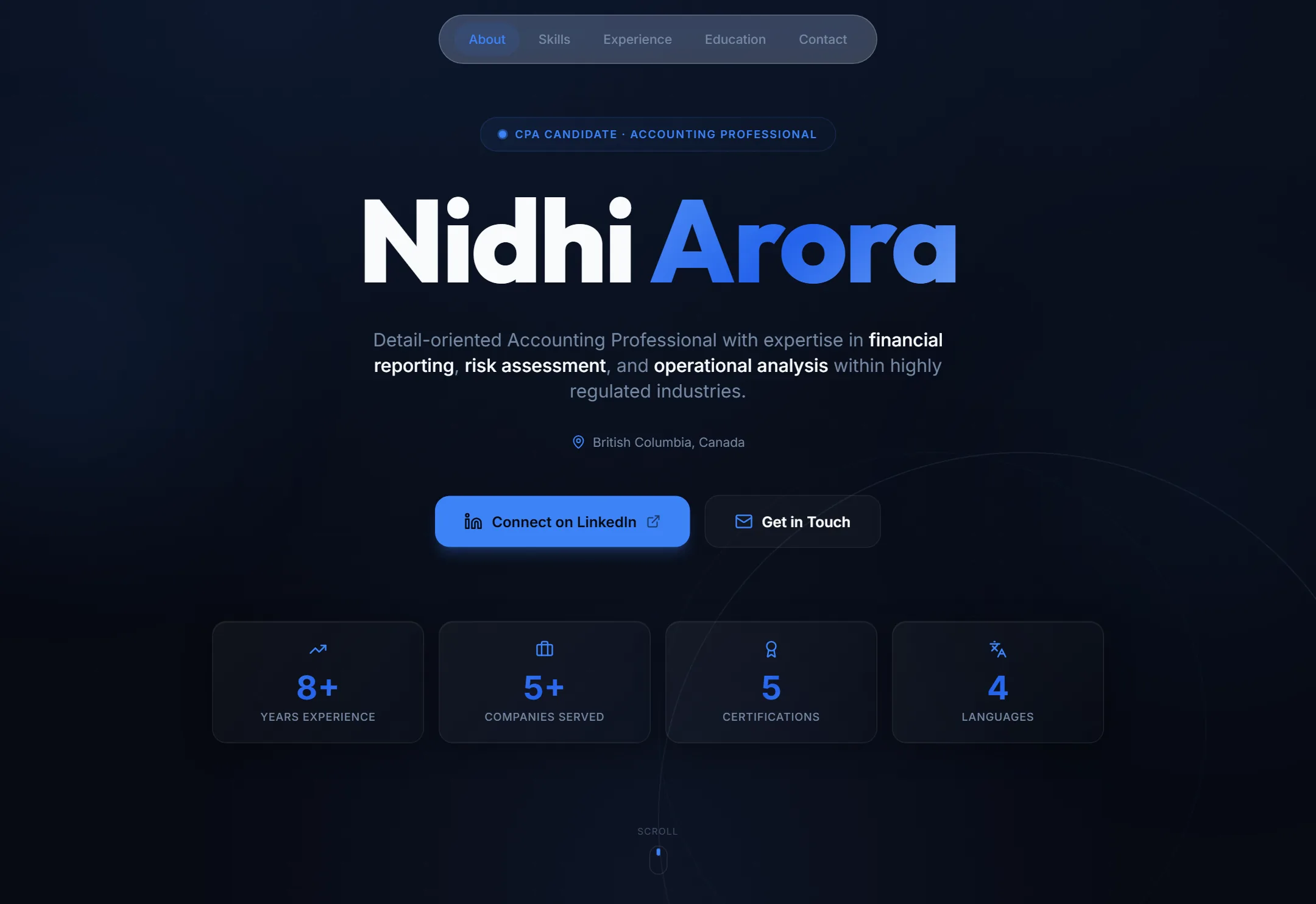 Nidhi Arora website